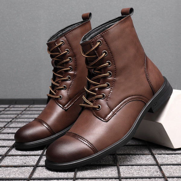 Morgan™ Faux Leather Ankle Boots — Trendy Design with All-Day Support