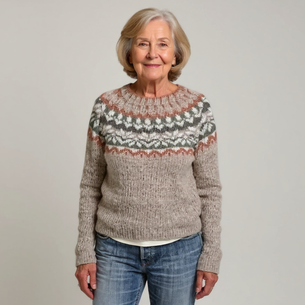 La Bela  - Classic Icelandic Wool Knit Sweater